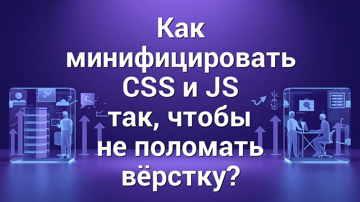 Как минифицировать CSS и JS так, чтобы не поломать вёрстку?