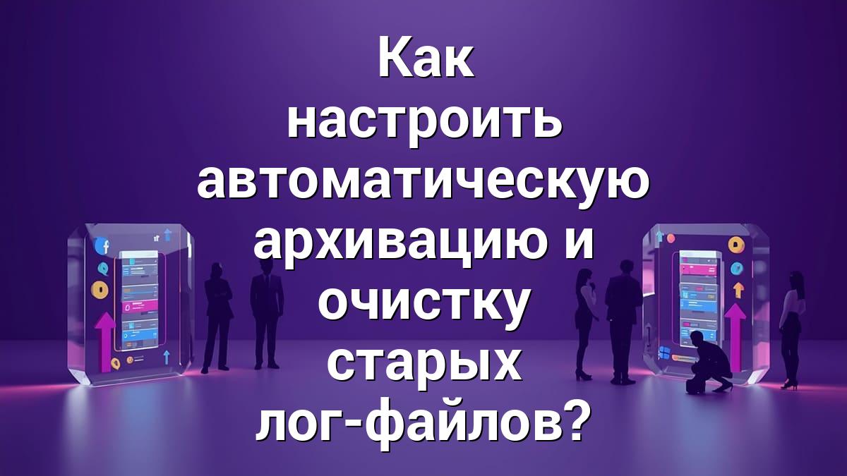 Как настроить автоматическую архивацию и очистку старых лог-файлов?