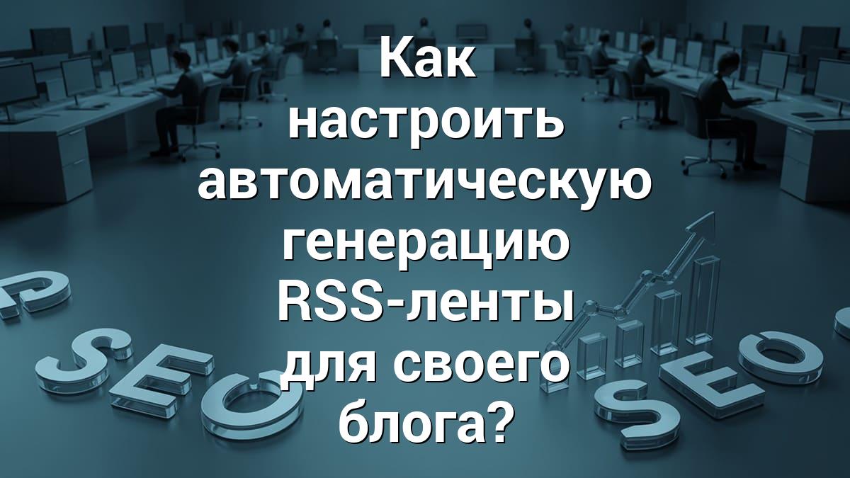 Как настроить автоматическую генерацию RSS-ленты для своего блога?
