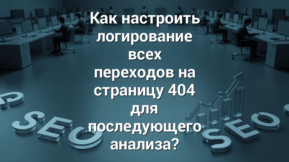 Как настроить логирование всех переходов на страницу 404 для последующего анализа?