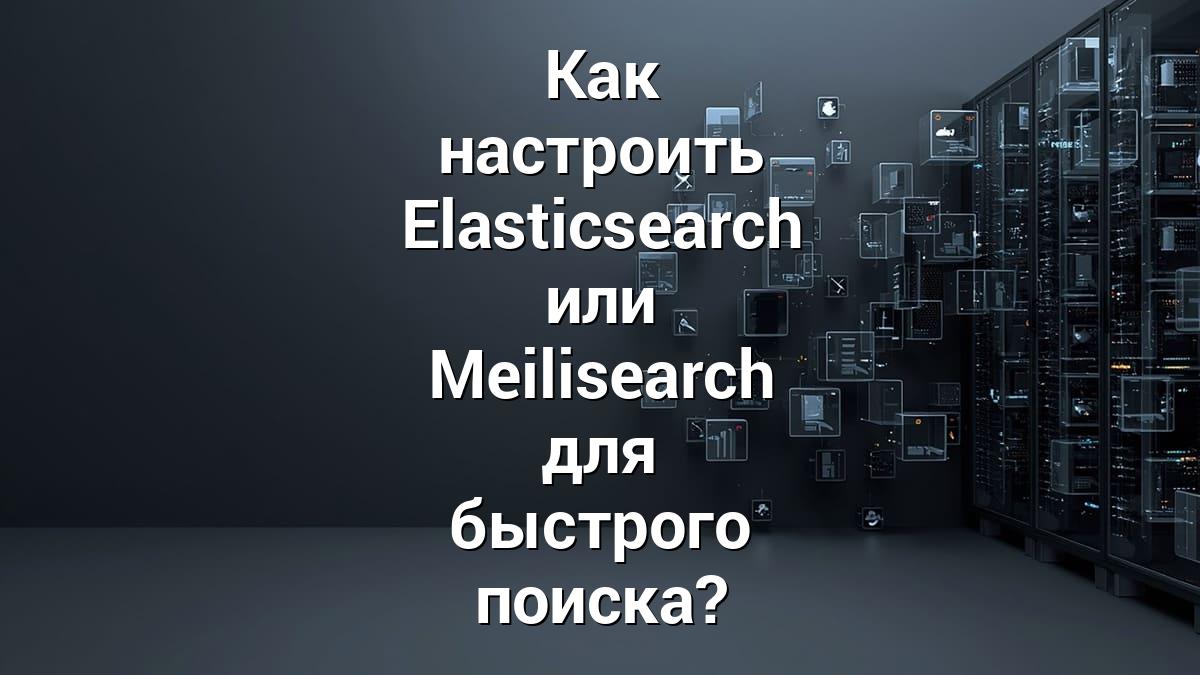Как настроить Elasticsearch или Meilisearch для быстрого поиска?