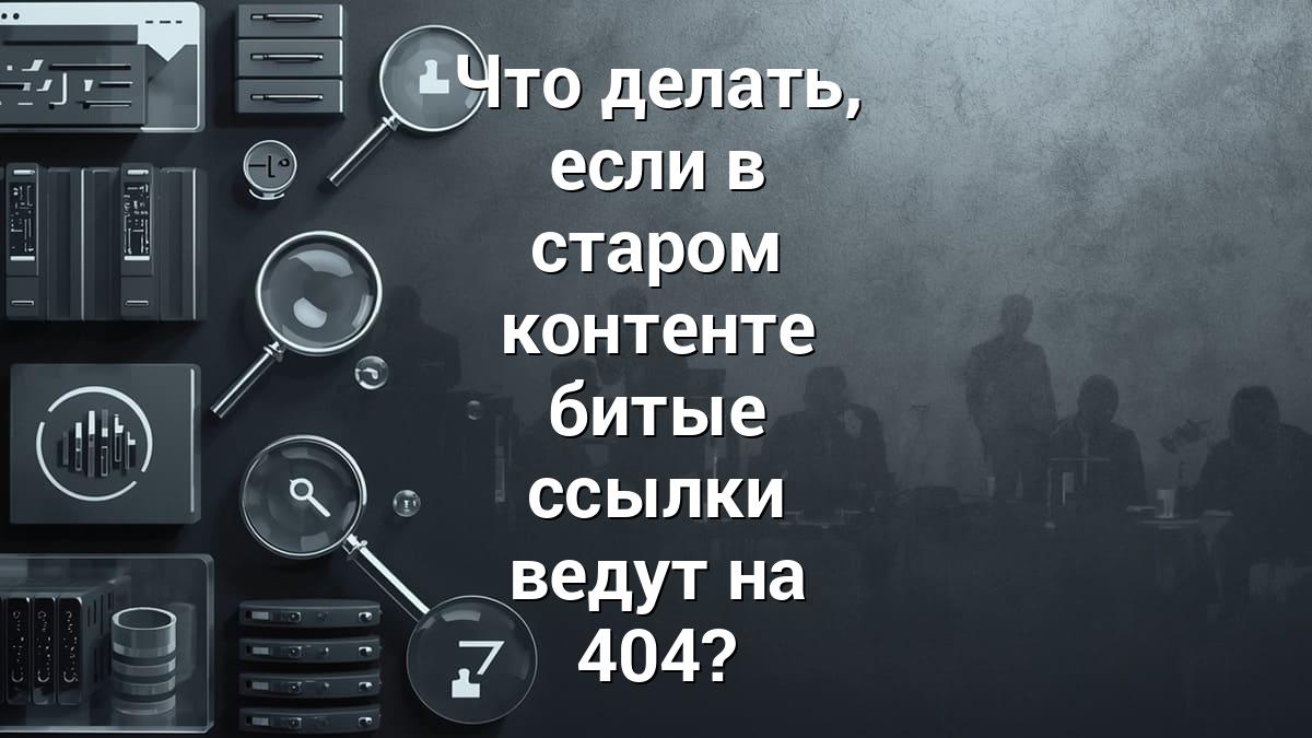 Что делать, если в старом контенте битые ссылки ведут на 404?