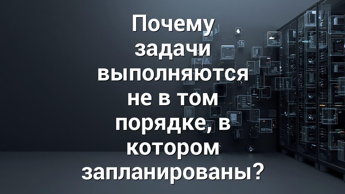 Почему задачи выполняются не в том порядке, в котором запланированы?