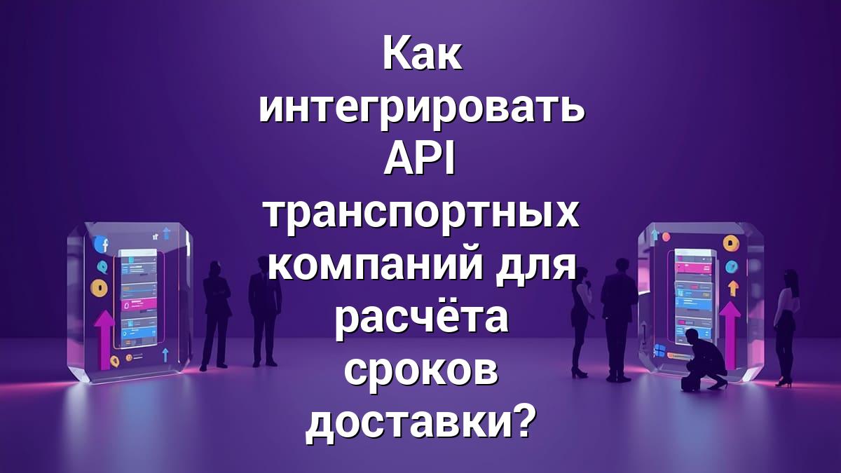 Как интегрировать API транспортных компаний для расчёта сроков доставки?