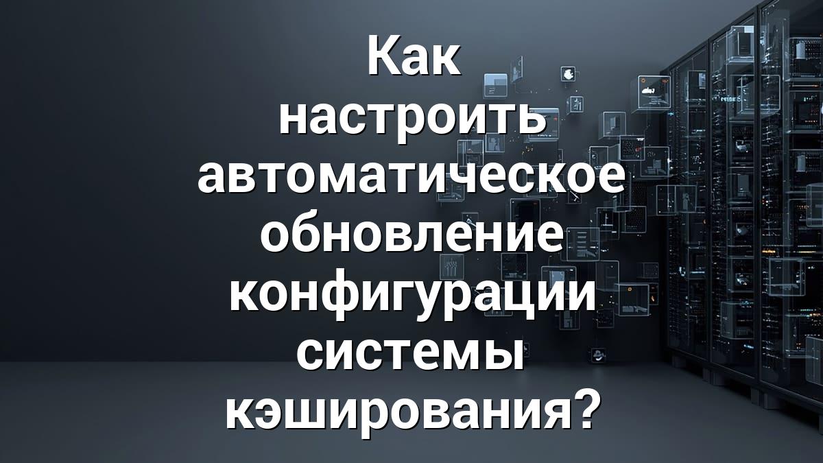 Как настроить автоматическое обновление конфигурации системы кэширования?