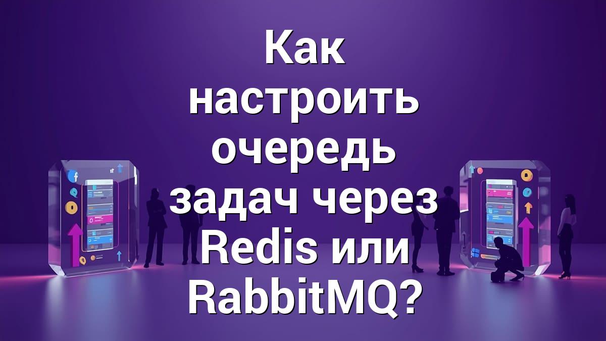 Как настроить очередь задач через Redis или RabbitMQ?