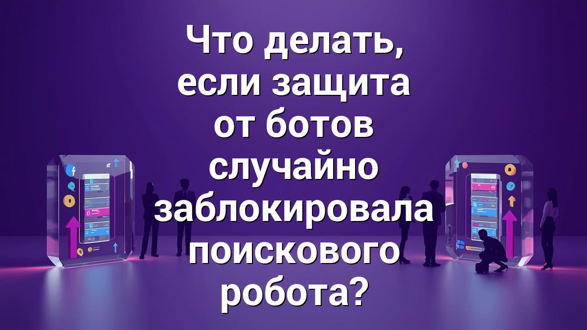 Что делать, если защита от ботов случайно заблокировала поискового робота?
