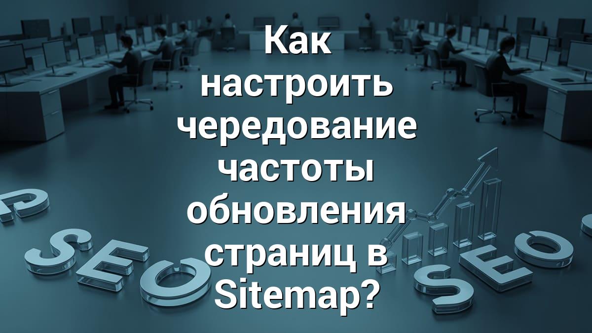 Как настроить чередование частоты обновления страниц в Sitemap?